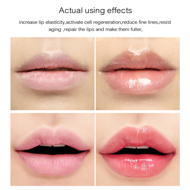 Transparent lip plumper elastic big mouth lip glaze