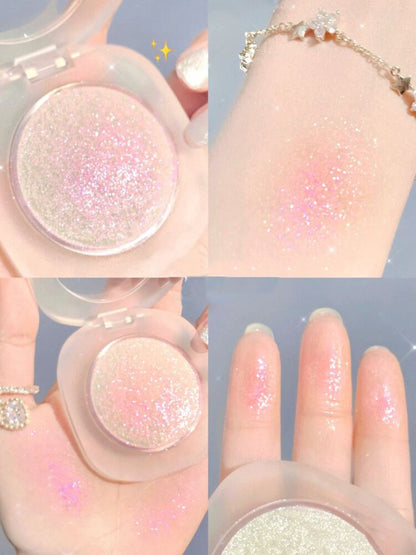 Diamond Glitter Mashed Potatoes Highlighter Diamond Highlighter Makeup Gel Face and Body Brighten Glitter Natural Contour Makeup