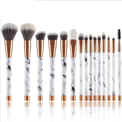 11 sets of marble makeup brush set