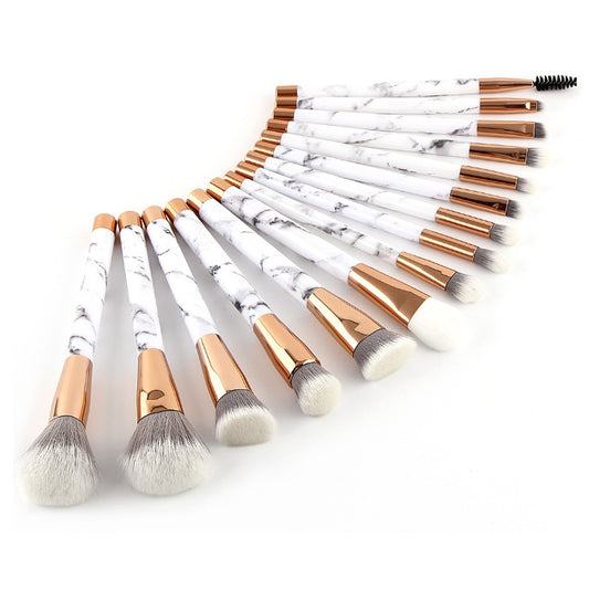 11 sets of marble makeup brush set