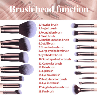 Makeup Brush Suit Practical Rotating Barrel