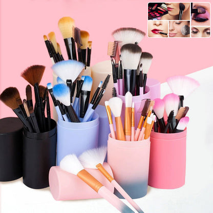 12pcs Makeup Brush Set Blush Eyeshadow Eyelash Highlighter Makeup Brush