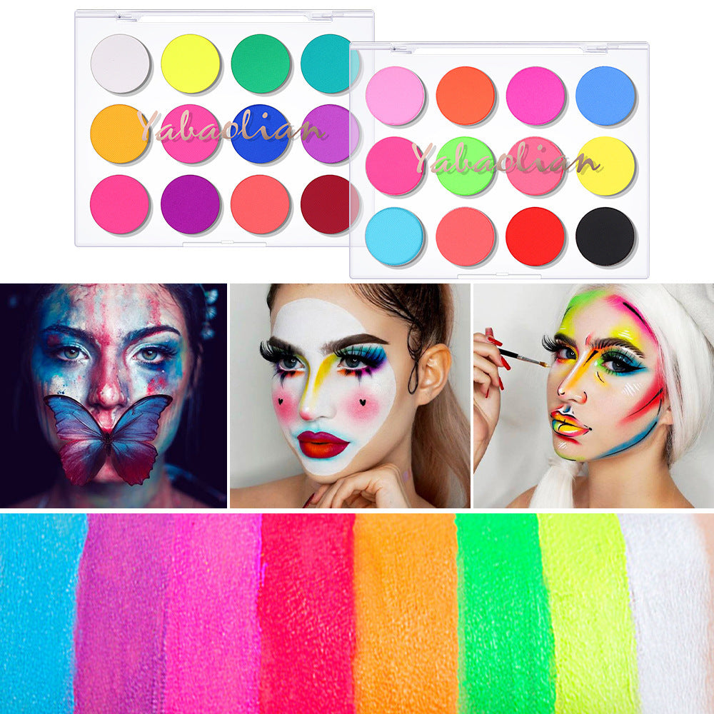 Human Face Painted Graffiti Face Paint Eye Shadow Easy To Clean Eye Shadow