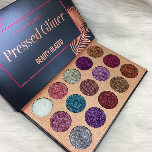 Beauty Glazed 15 Color Sequins Eye Shadow