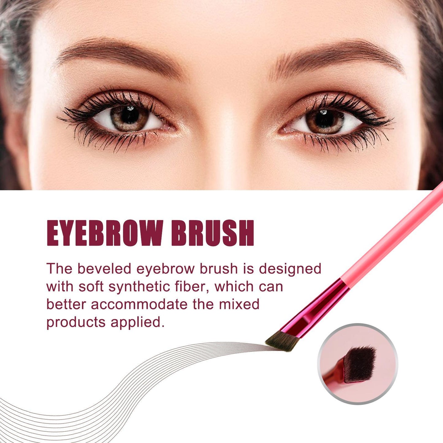 EELHOE Multi-functional Eyebrow Brush Set For Filling, Shaping, And Coloring Smooth Eyebrows Makeup Kit