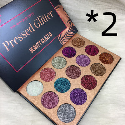 Beauty Glazed 15 Color Sequins Eye Shadow