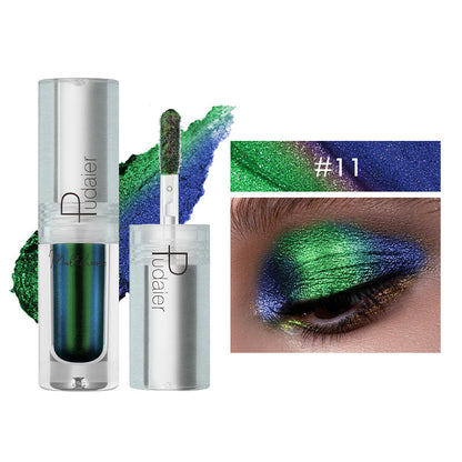 Pearlescent Monochromatic Metal Liquid Eye Shadow