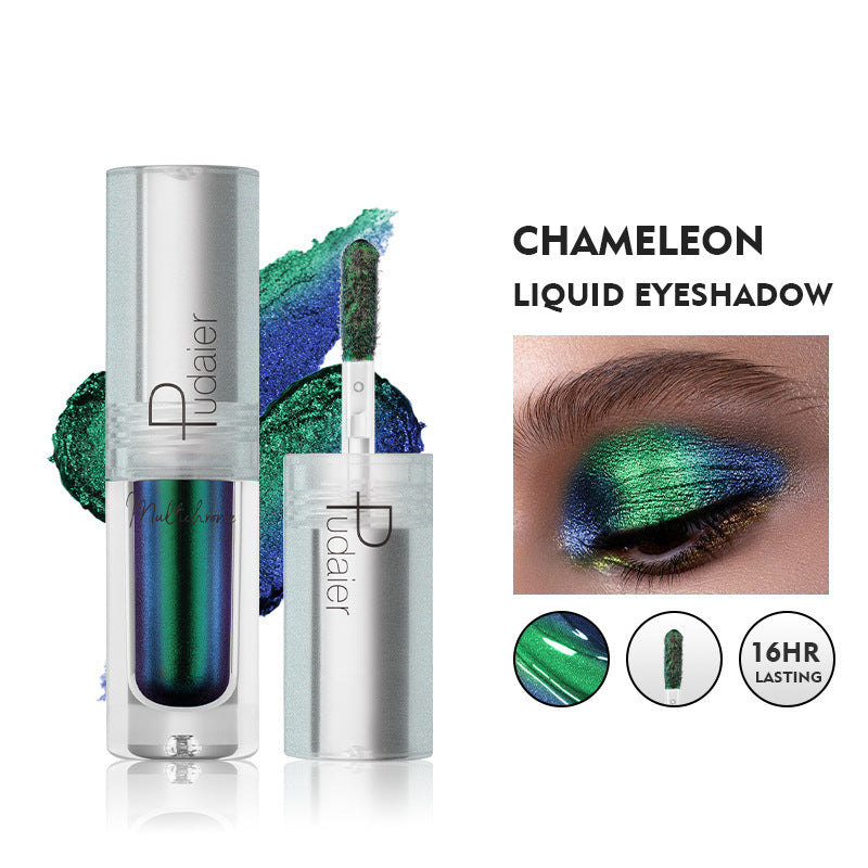 Pearlescent Monochromatic Metal Liquid Eye Shadow