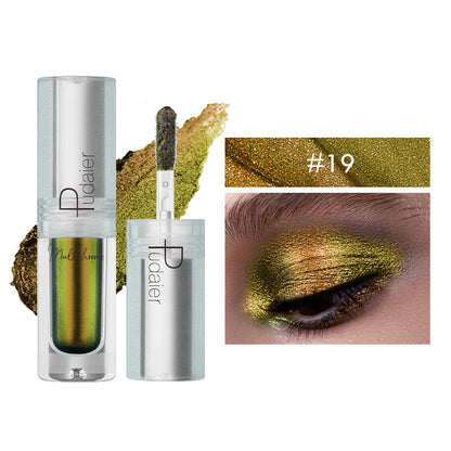 Pearlescent Monochromatic Metal Liquid Eye Shadow