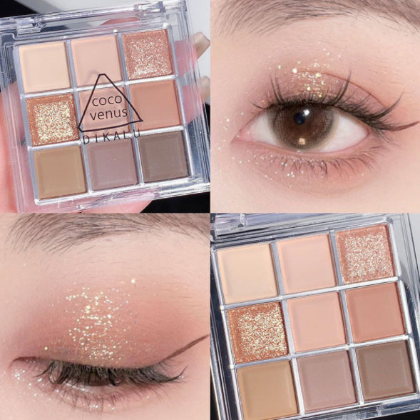 Transparent Nine-color Nine-square Eye Shadow Acrylic Eye Shadow Palette