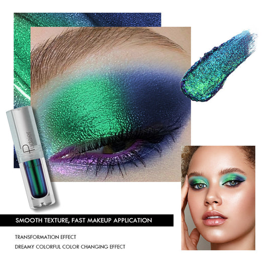 Pearlescent Monochromatic Metal Liquid Eye Shadow